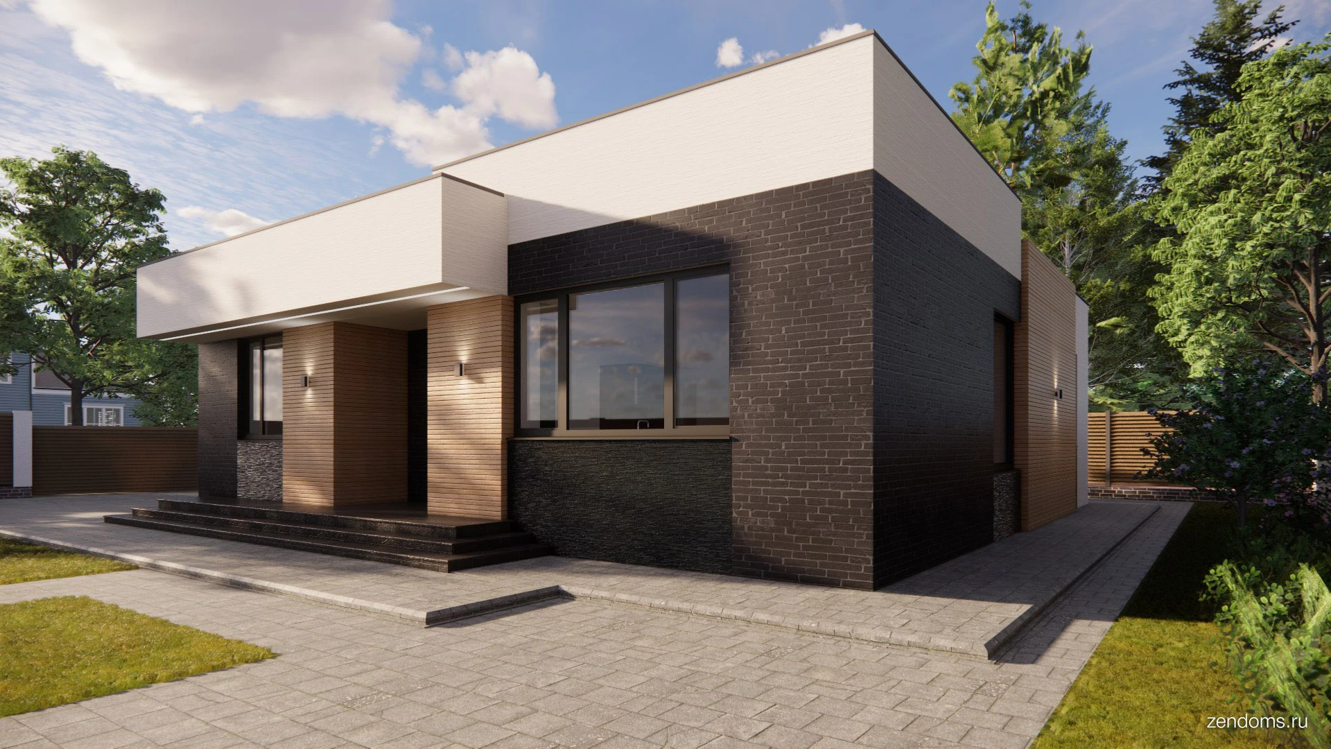 Проект одноэтажного дома 120 кв.м.