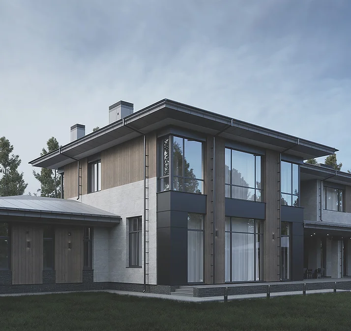 Проект дома 540 кв.м. в лесу